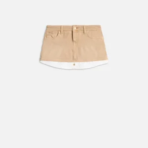 CHERRY MINI SKIRT in MANKIND Sand Dune
