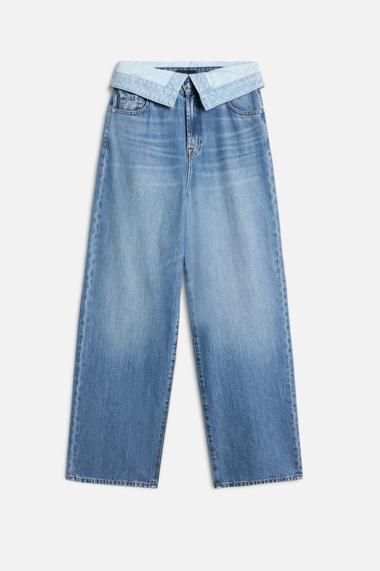 SLOUCHY WIDE LEG in MANKIND Light Shadow
