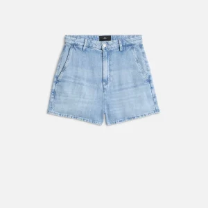 TROUSER SHORT in Indigo Linen Iris