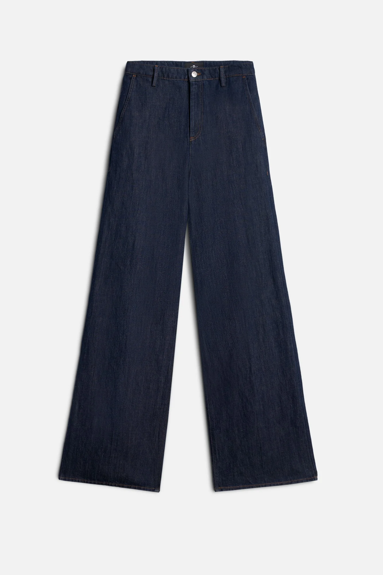 WIDE TROUSER in Indigo Linen Blossom