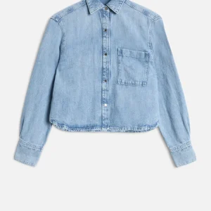 IVY SHIRT in Indigo Linen Iris