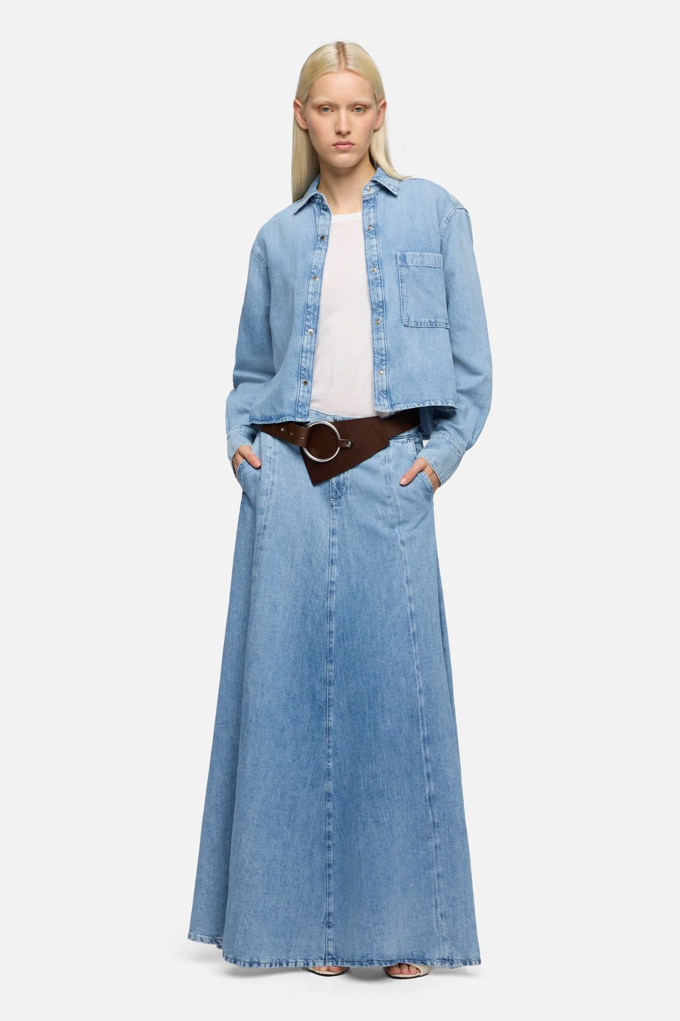 IVY SHIRT in Indigo Linen Iris - Image 2