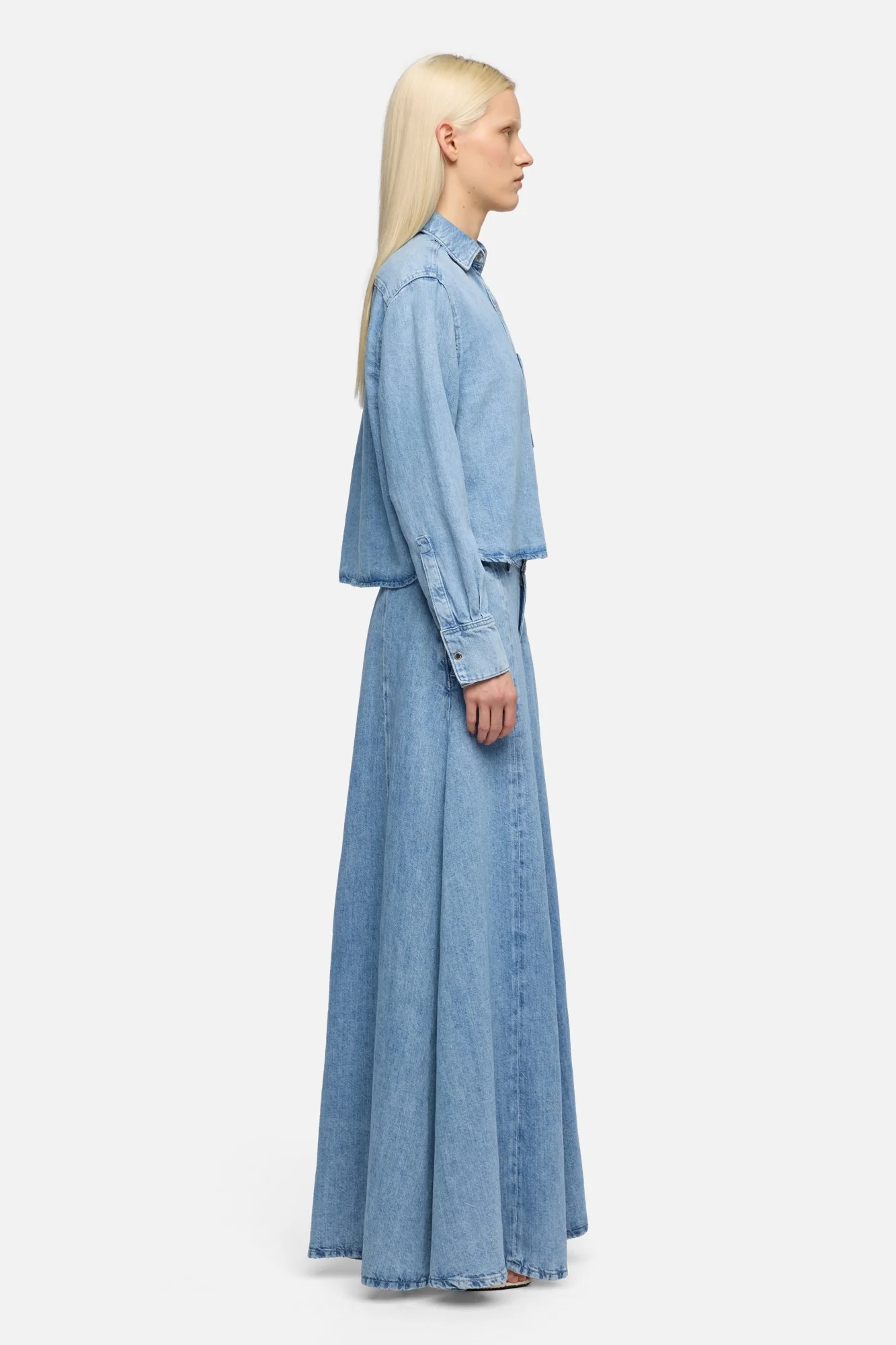 IVY SHIRT in Indigo Linen Iris - Image 6