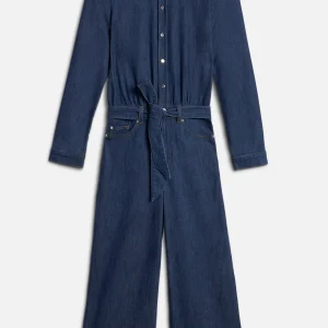 TAILORED JUMPSUIT ANKLE in Weightless Denim Halona