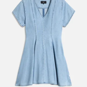 FLARED DRESS in Weightless Denim Hana
