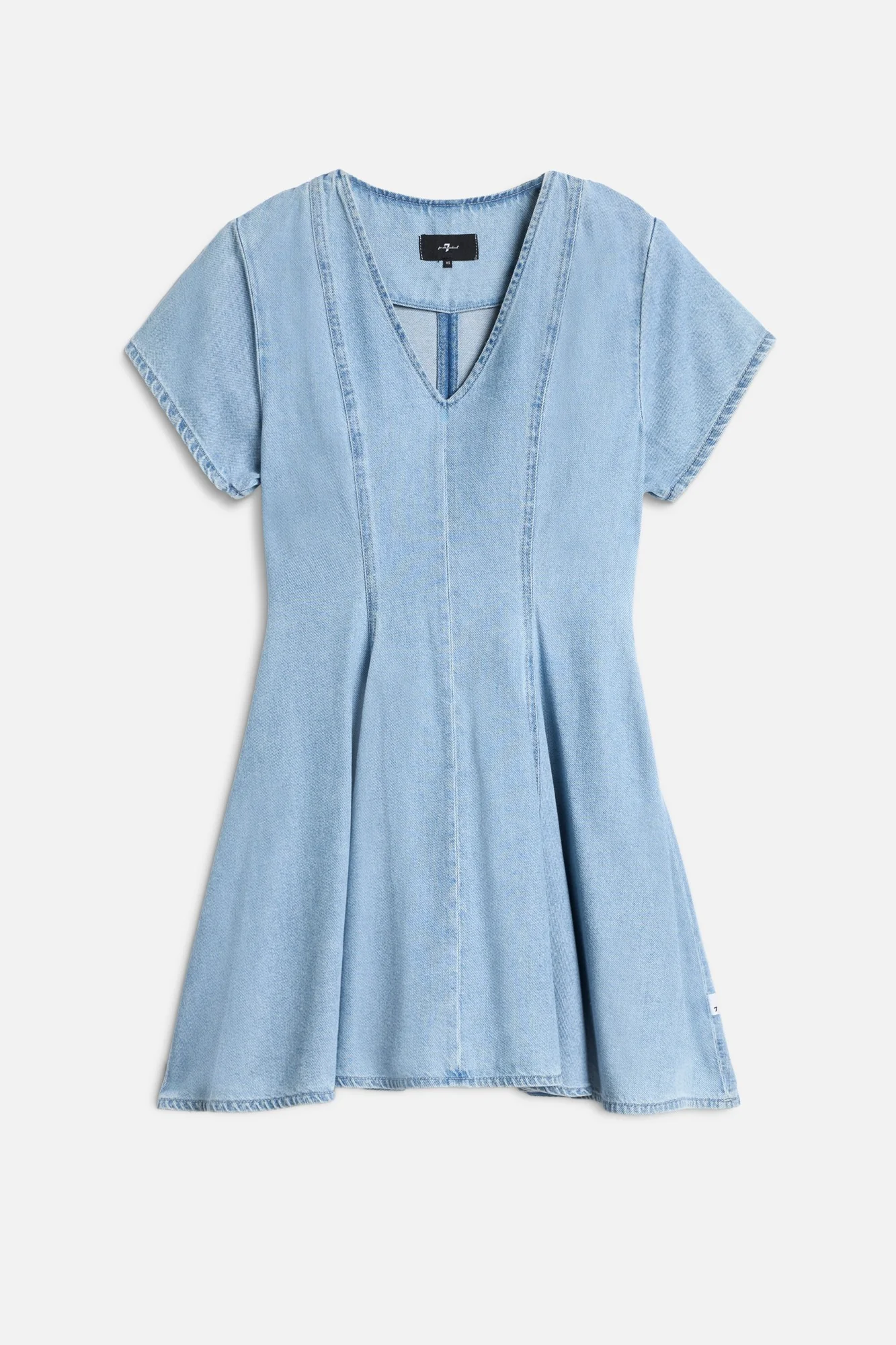 FLARED DRESS in Weightless Denim Hana