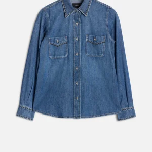 Denim Western Shirt in Street Wise