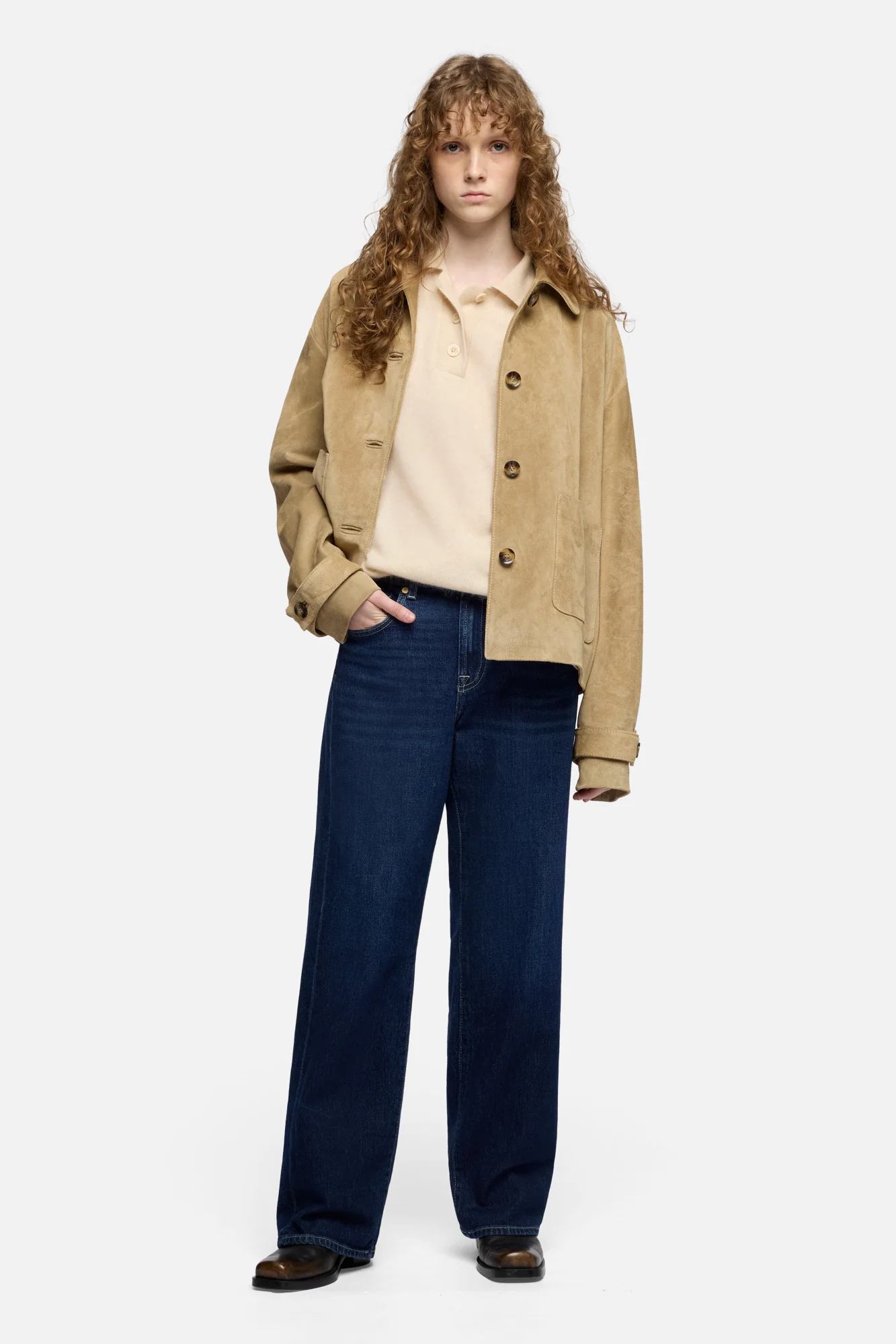 TAILORLESS TESS TROUSER in MANKIND Oceandrift - Image 2