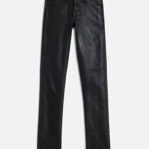 LOW SKINNY in Coated Slim Illusion Black