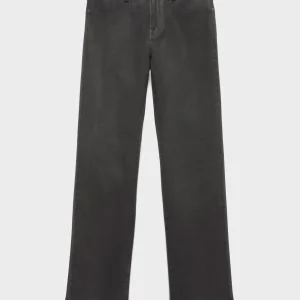 CALIE STRAIGHT in Coated Denim Grey
