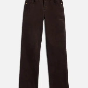 Corduroy Calie Straight in Coffee Bean