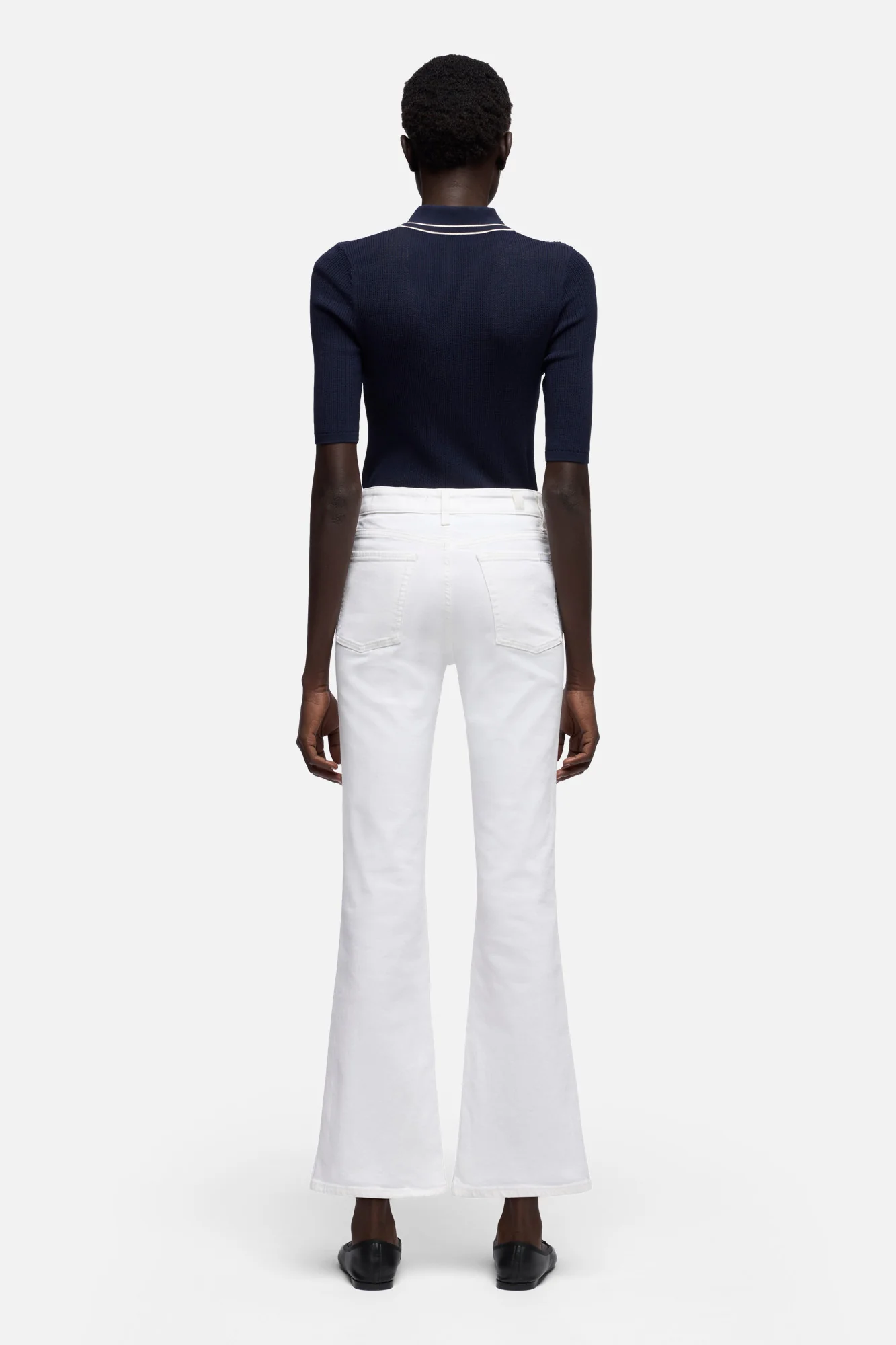 CROPPED BOOT in Slim Illusion Pure White - Image 5