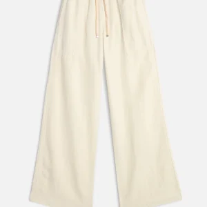 UTILITY PULL ON WIDE LEG in Lyocell Linen Ecru