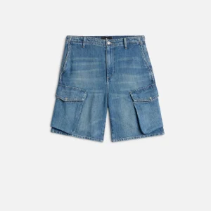 CARGO LOLA SHORT in Indigo Linen Ocean Mist