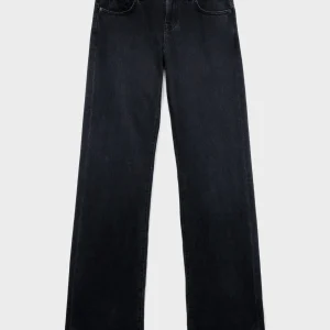 LOW STRAIGHT in Denim Heavy Rain