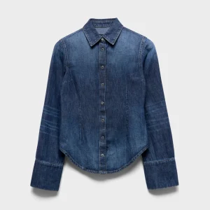 CLEAR SHIRT in Denim Rainfall