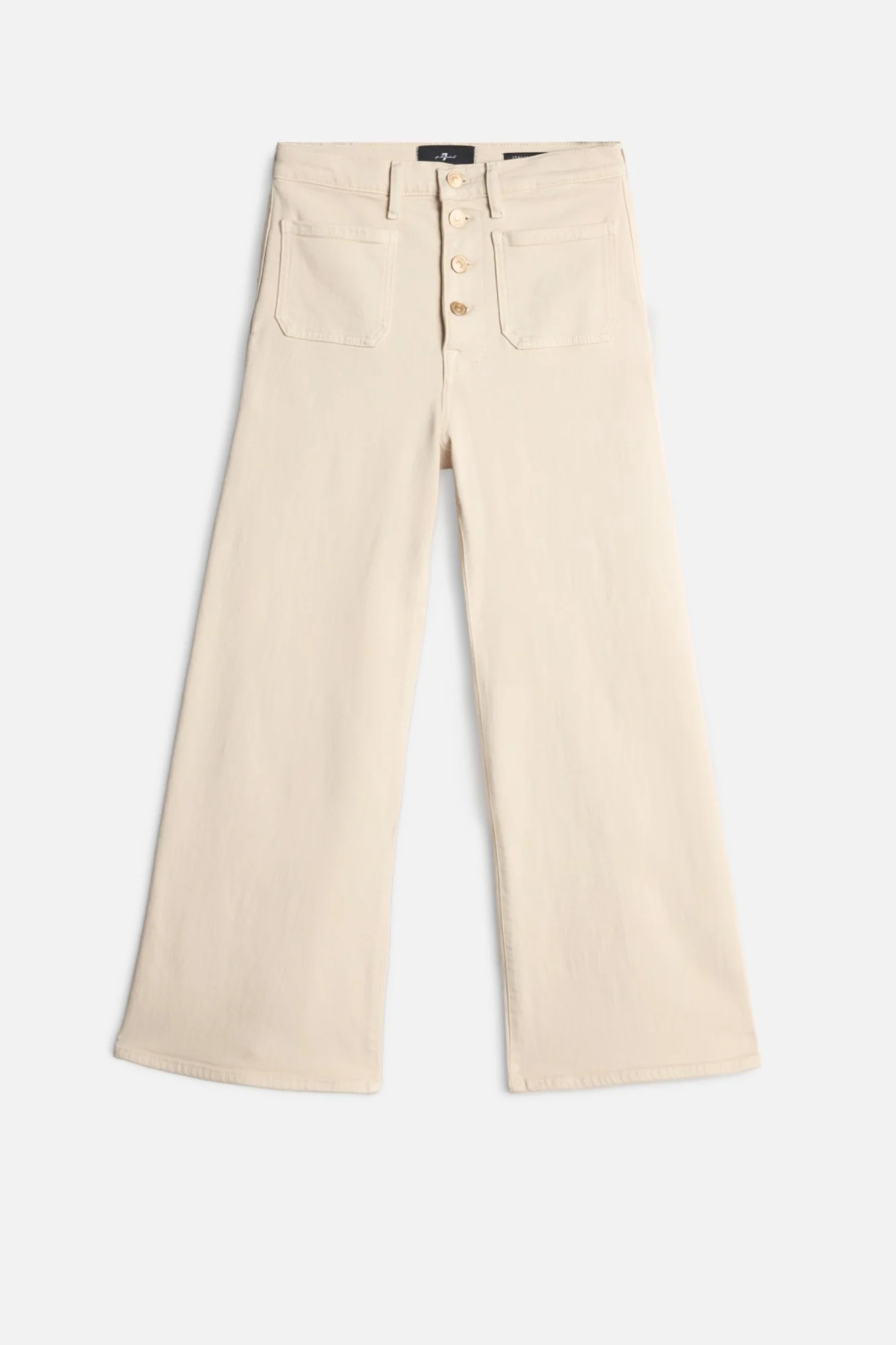 Luxe Vintage Ultra High Rise Cropped Jo in Creme
