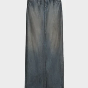 FULL LENGTH SKIRT in Denim Nolita