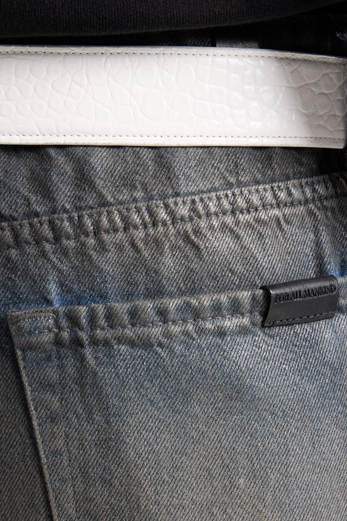 ASYMETRIC MINI SKIRT in Denim Nolita - Image 4