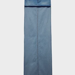 ASYMETRIC MINI SKIRT in Denim Midtown