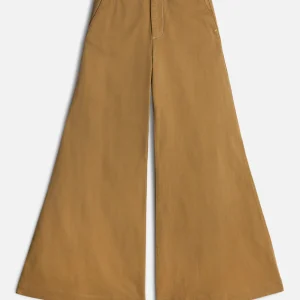Comfort Twill Willow Palazzo Wide Leg in Sand Storm