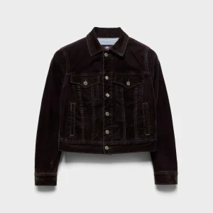ADI TRUCKER JACKET in Flock Denim Brown