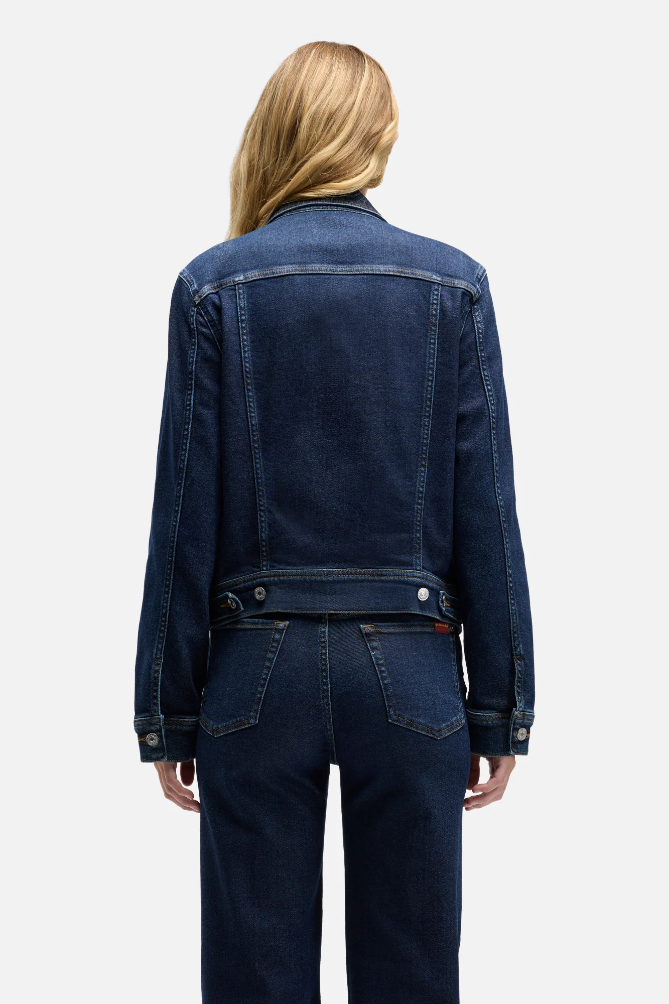 ADI TRUCKER JACKET in Luxe Vintage Bluecrest - Image 5