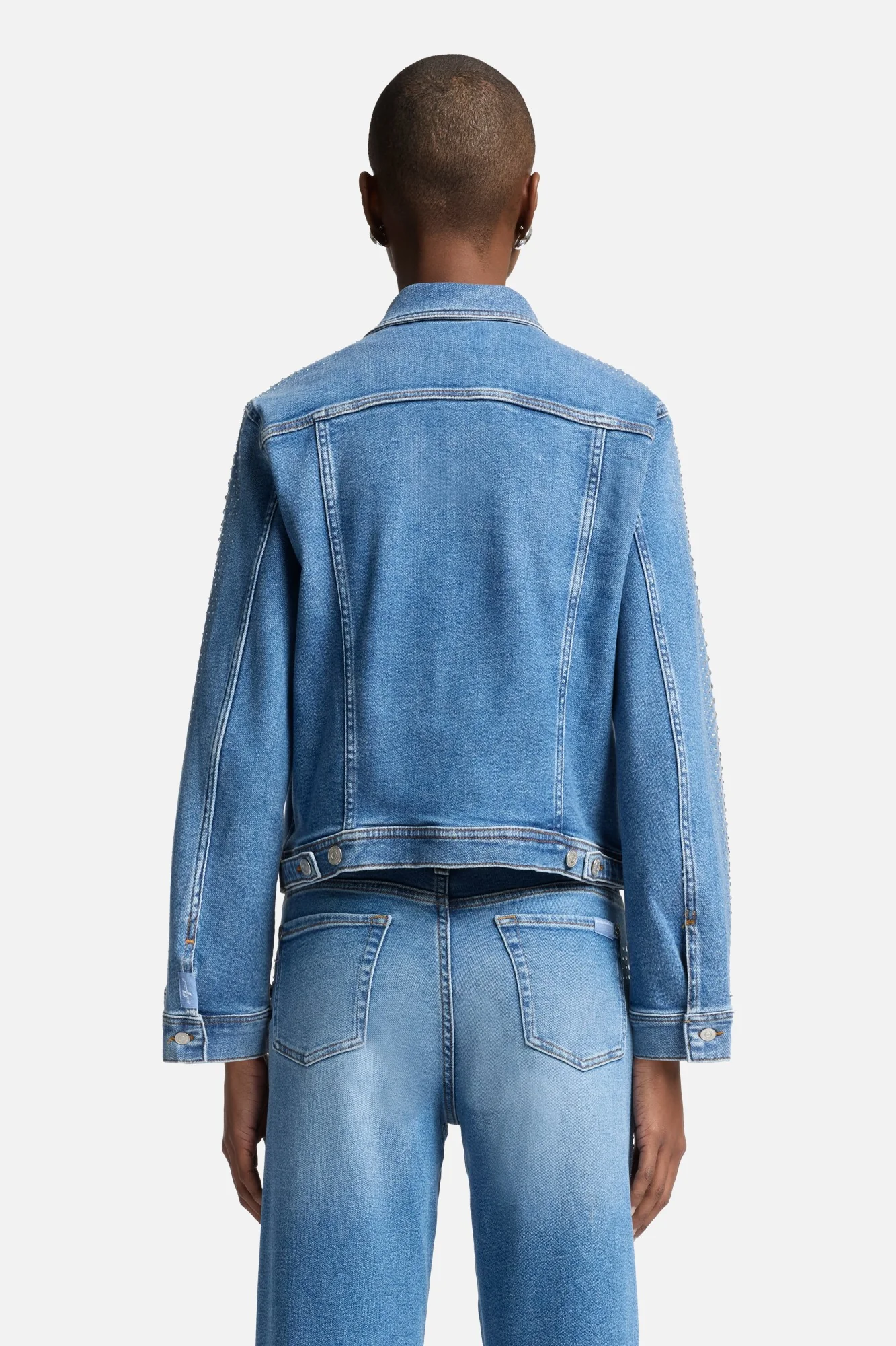 Luxe Vintage Adi Trucker Jacket in Love Soul - Image 5