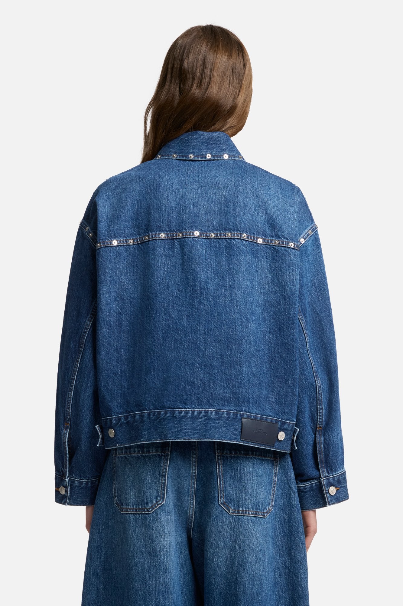 MANKIND Cropped Carpenter Jacket in Le Blue - Image 5