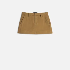 Comfort Twill Milly Chino Skirt in Sand Storm