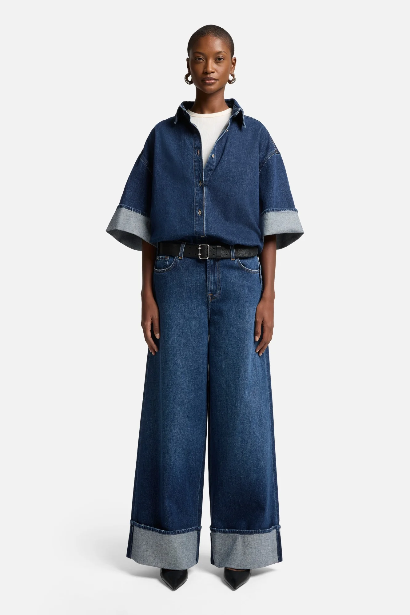 MANKIND Nina Cuffed Overshirt in Radar - Image 2
