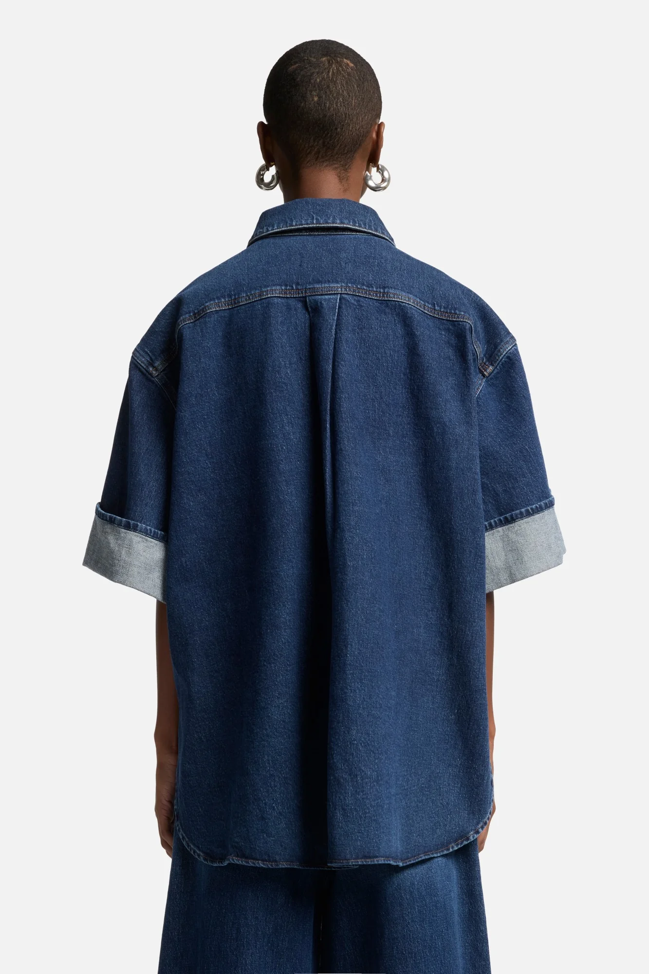 MANKIND Nina Cuffed Overshirt in Radar - Image 5