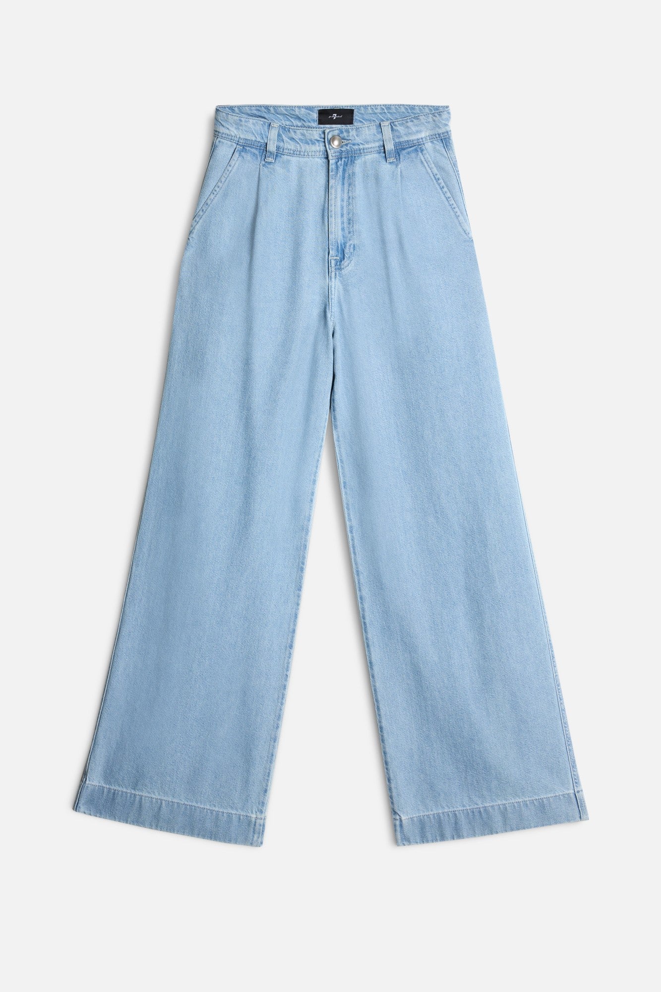 Weightless Pleated Denim Trouser in Hana
