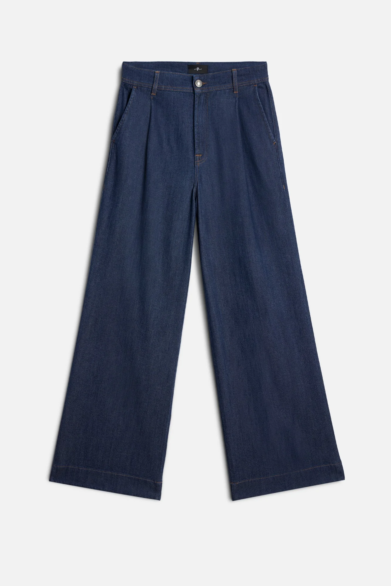 Weightless Pleated Denim Trouser in Halona