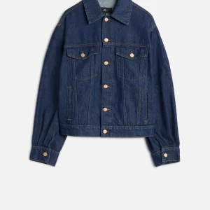 MANKIND Twisted Trucker Jacket in Blue Petal