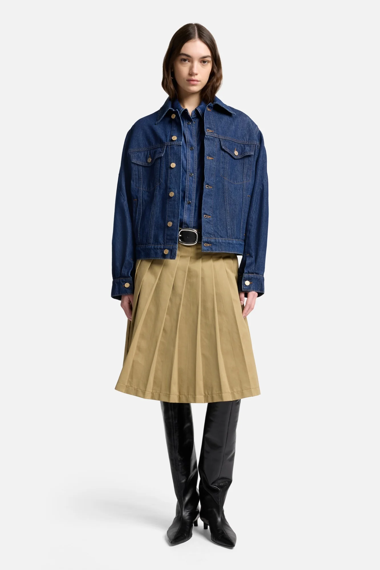 MANKIND Twisted Trucker Jacket in Blue Petal - Image 2