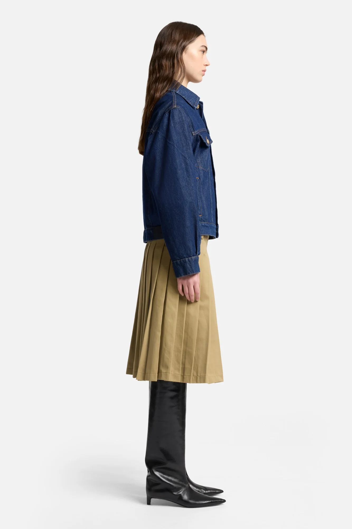 MANKIND Twisted Trucker Jacket in Blue Petal - Image 6