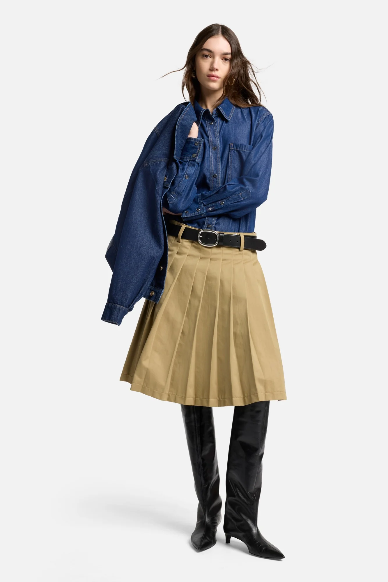 MANKIND Twisted Trucker Jacket in Blue Petal - Image 7
