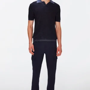 CARGO CHINO in Luxe Performance Knit Navy